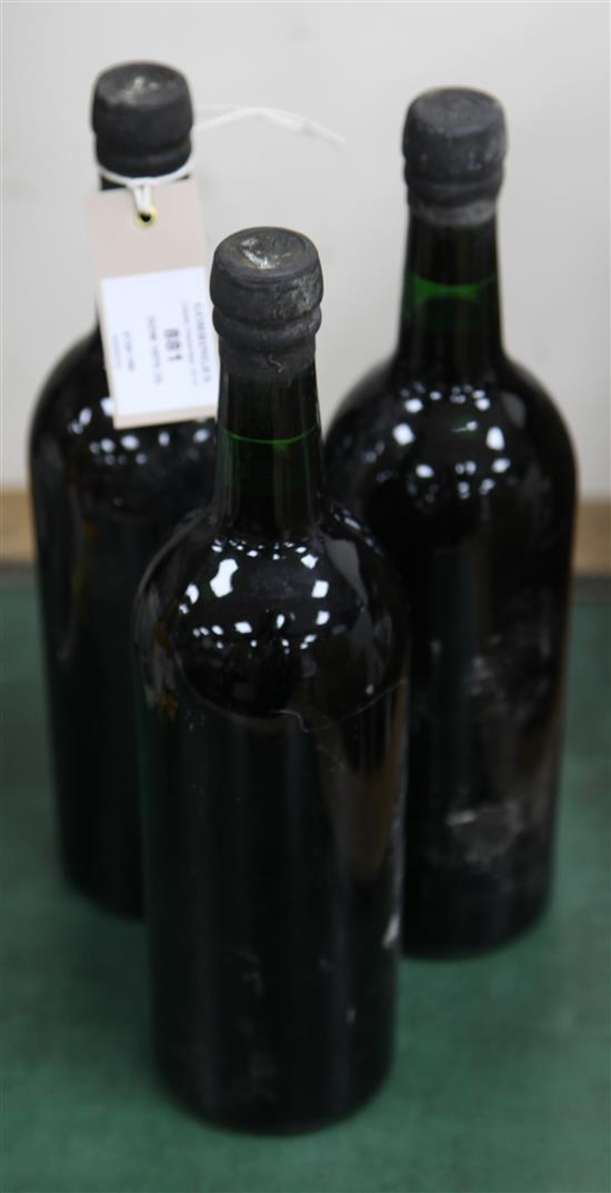 Three bottles of Dow 1970,